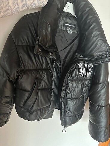 s Beden siyah Renk Orjinal DKNY Mont