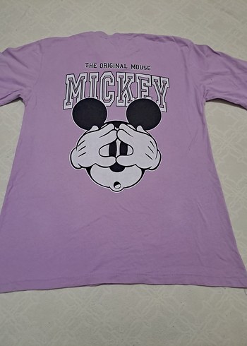Mor Baskılı Tişört - Görsel 2