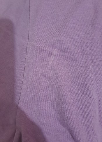Mor Baskılı Tişört - Görsel 3