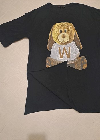 Kahverengi Baskılı Kadın Tişört - Görsel 2