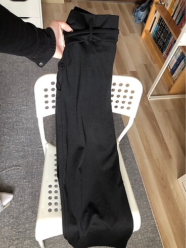 Siyah bol kesim pantolon - Görsel 5