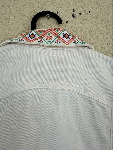 Beyaz kot üst - Görsel 5