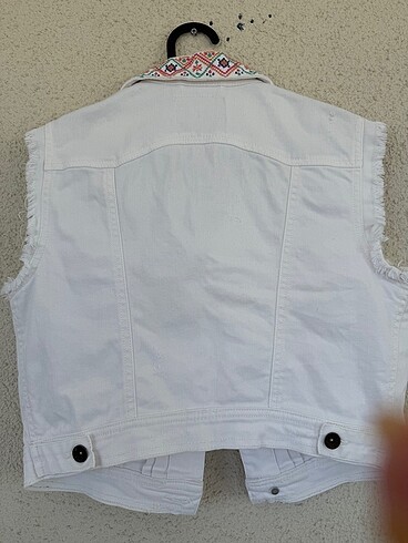 Beyaz kot üst - Görsel 7