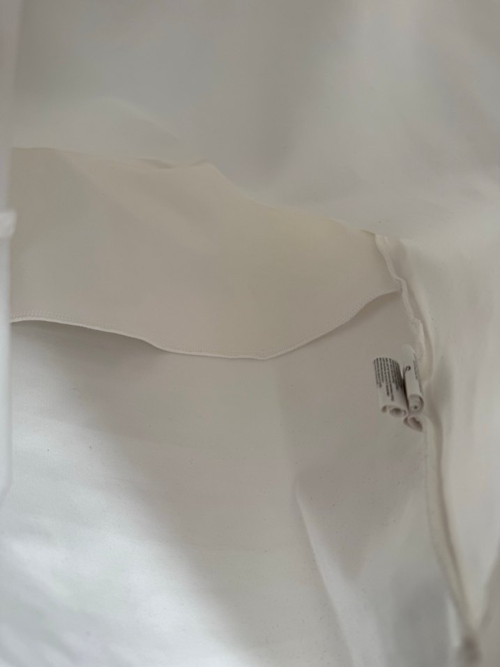 Beyaz Kadın Kolsuz Midi bady - Görsel 5