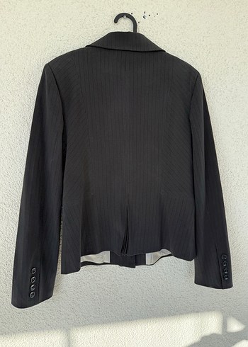 Siyah Düğmeli Kadın Blazer Ceket - Görsel 4