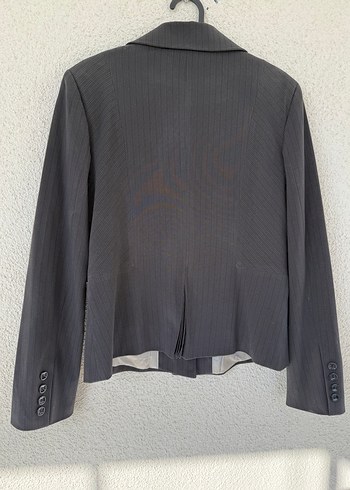 Siyah Düğmeli Kadın Blazer Ceket - Görsel 5