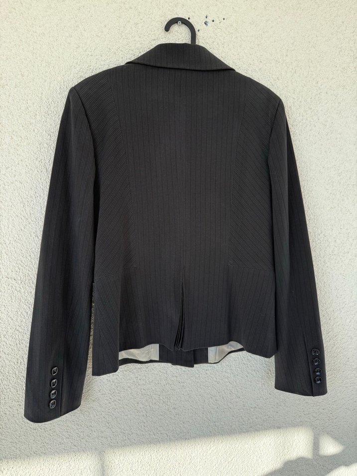 Siyah Düğmeli Kadın Blazer Ceket - Görsel 4