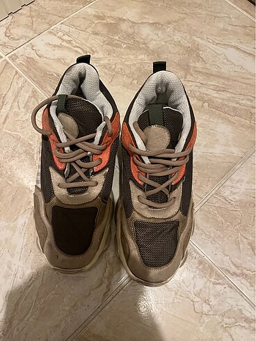38 Beden pierre cardin cok renkli kafin sneakers ayakkabi