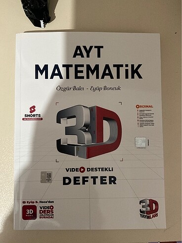 Yks kitabı 3d ayt matematik video ders defteri