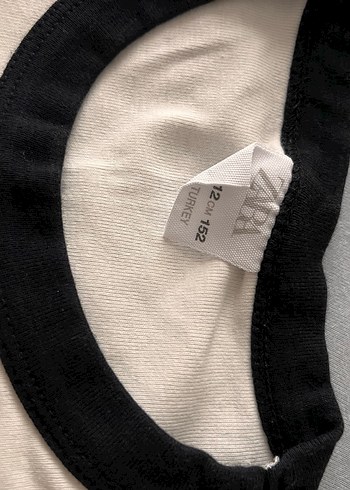 Zara Bej Kısa Kollu Baskılı Kadın Tişört