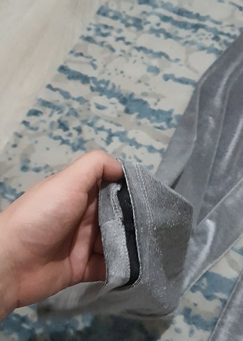 m Beden gri Renk Gri Salaş Kadın Kumaş Pantolon