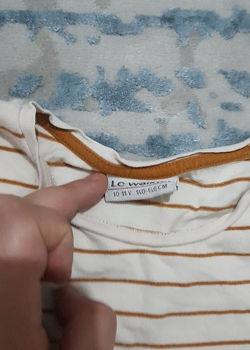 12-13 Yaş Beden ten rengi Renk Bej Pamuklu Kız Çocuk Uzun Kollu Tişört