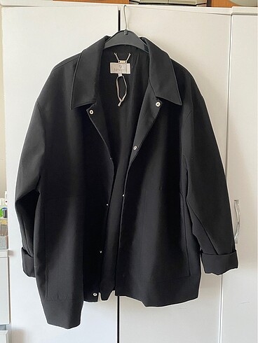 Siyah oversize ceket