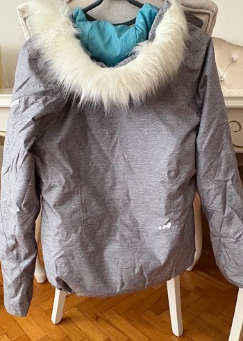 Gri Kadın kayak montu - Görsel 5