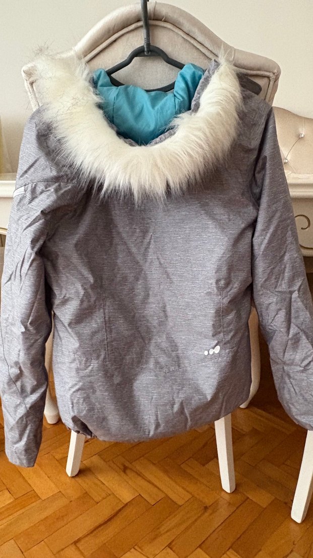 Gri Kadın kayak montu - Görsel 5