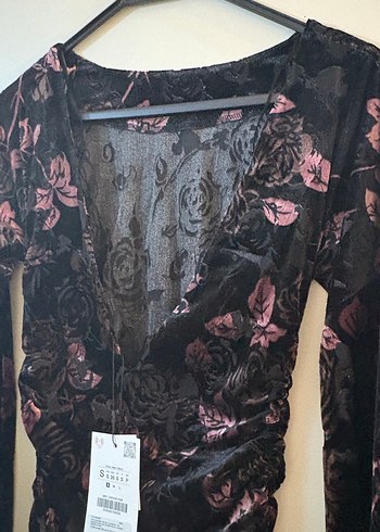 Zara kadife elbise - Görsel 5