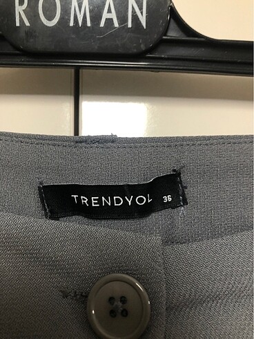 36 Beden gri Renk KADIN PANTOLON