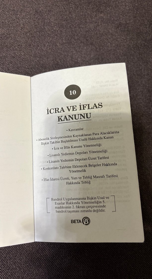 İcra ve İflas Kanunu Cep Kitabı 2023 - Görsel 3
