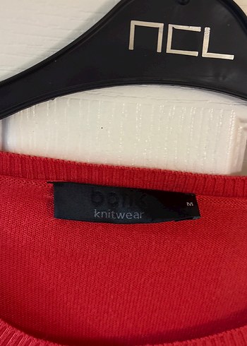 Kırmızı Kadın Triko Uzun Kollu Sweatshirt - Görsel 2