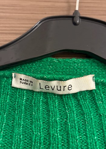 Kadın Parlak Yeşil Örgü Hırka - Görsel 2