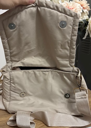 Bej Tokalı Kadın Omuz Çantası - Görsel 2
