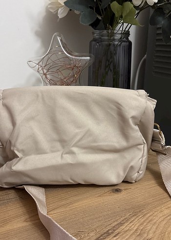 Bej Tokalı Kadın Omuz Çantası - Görsel 4