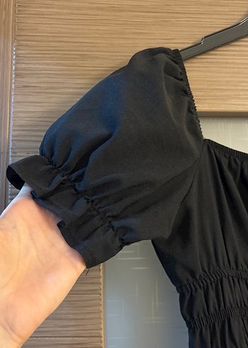 Siyah Gotik Uzun Keten Elbise - Görsel 3