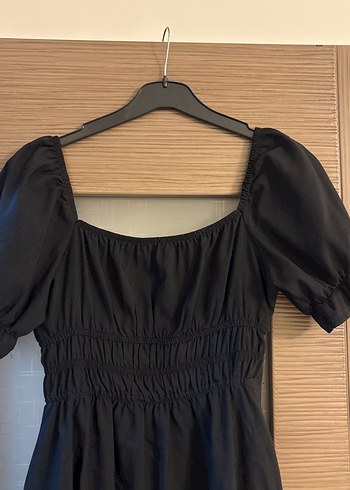 Siyah Gotik Uzun Keten Elbise - Görsel 6