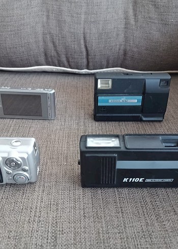Gri Renkli Dijital ve Film Kameralar Seti - Görsel 3