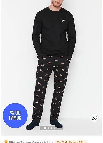 Trendyolmilla Man Köpekli Pijama Takımı - Görsel 8