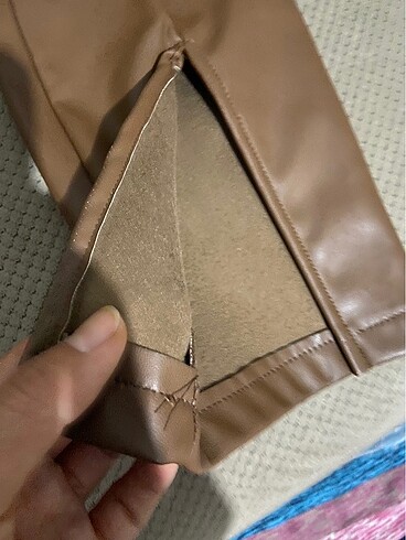 Deri pantolon içi şardonlu - Görsel 4