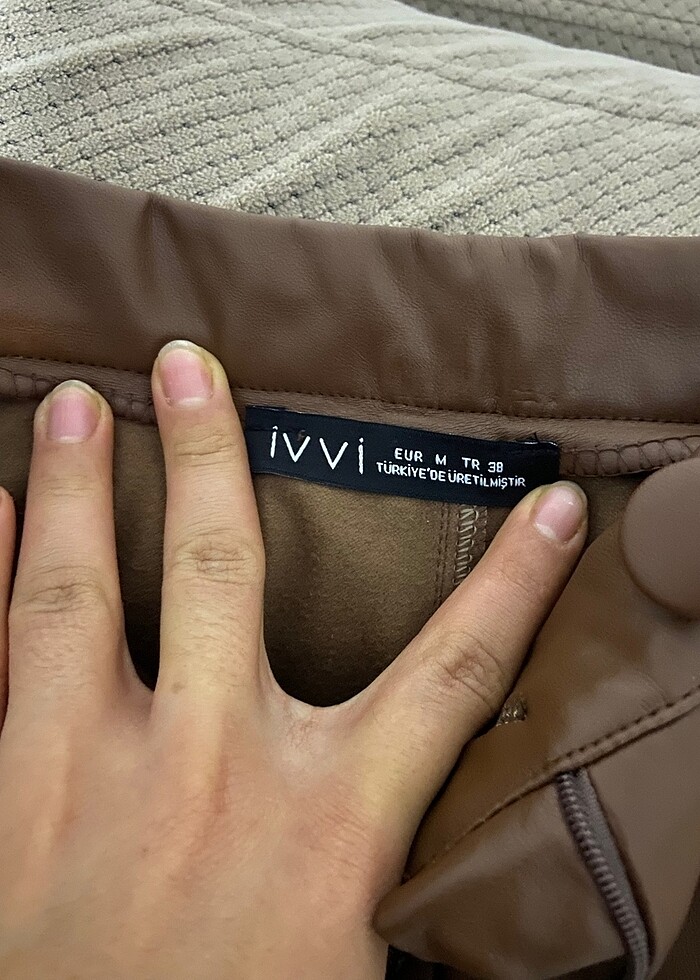 Deri pantolon içi şardonlu - Görsel 3