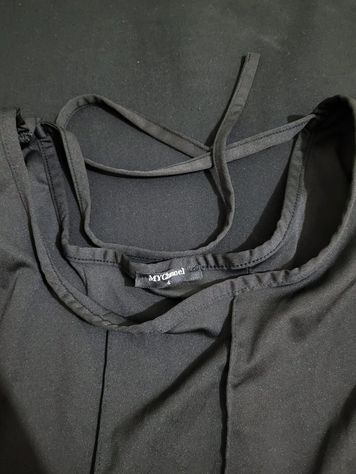 siyah Kadın Uzun Kollu Fitted Bluz - Görsel 3