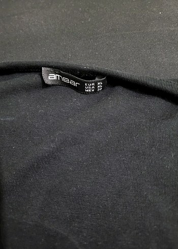 Kadın Siyah Uzun Kollu Crop Top - Görsel 4