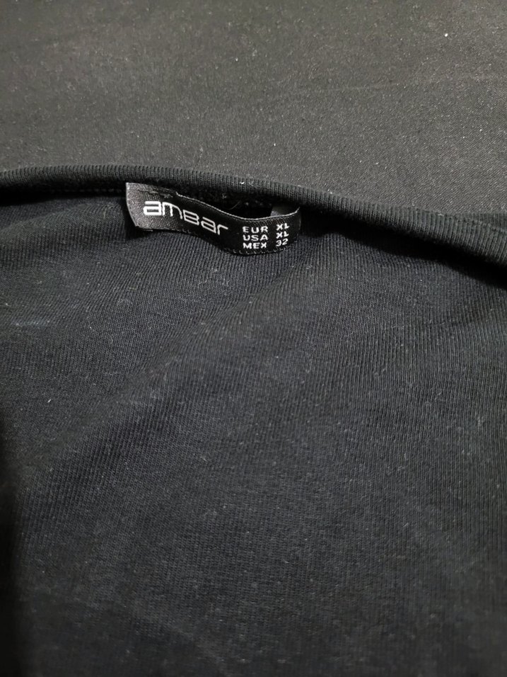 Kadın Siyah Uzun Kollu Crop Top - Görsel 4