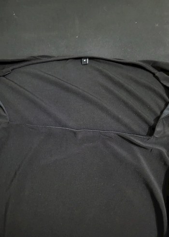 Siyah kare  Yaka Uzun Kollu Kadın Bluz - Görsel 4