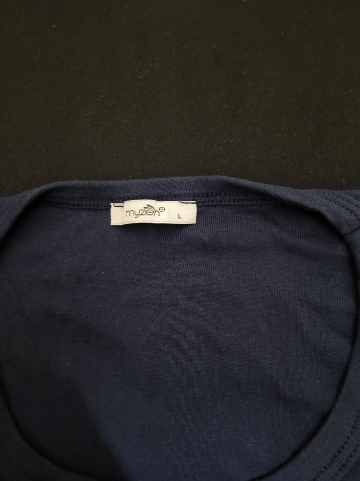 lacivert Kısa Kollu Kadın Tişört - Görsel 3