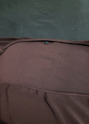 Drapeli Kahverengi Uzun Kollu Kadın Bluz - Görsel 4