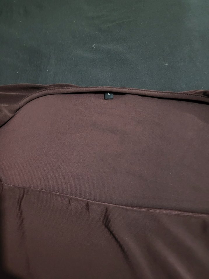 Drapeli Kahverengi Uzun Kollu Kadın Bluz - Görsel 4