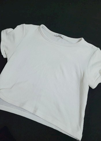 Kadın Beyaz Kısa Kollu Tişört - Görsel 2