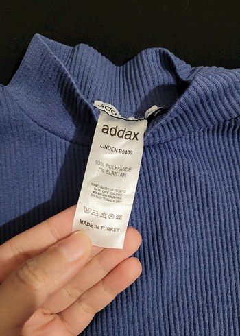 Mavi Kadın Boğazlı Fitilli Kazak - Görsel 3