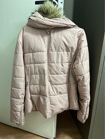 l Beden pembe Renk Bershka mont