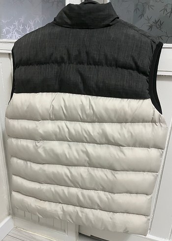 Gri Suni Kumaşlı Kapitone Erkek Yelek - Görsel 6