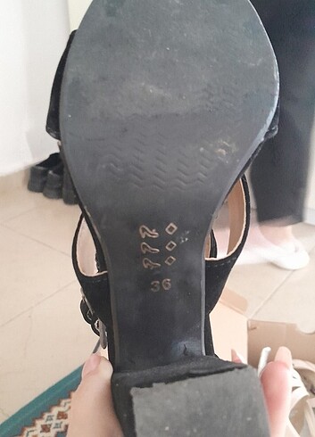 36 Beden siyah Renk topuklu ayakkabı