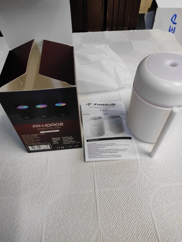 Beyaz Mini Hava Temizleyici ve Nemlendirici - Görsel 5