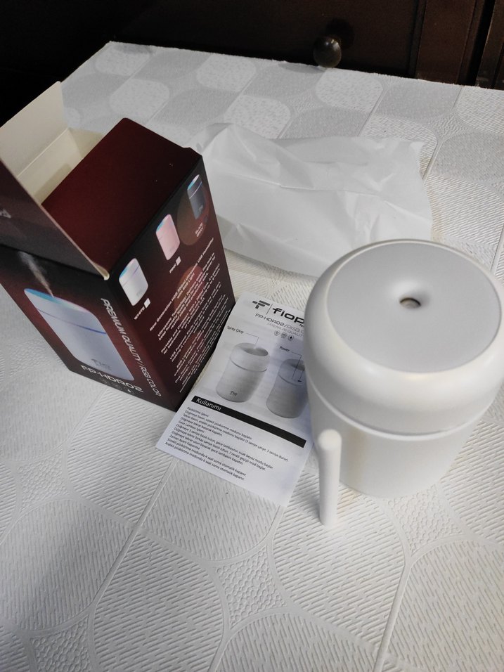 Beyaz Mini Hava Temizleyici ve Nemlendirici - Görsel 3