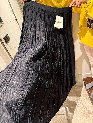 Beymen club siyah triko etek 36 beden