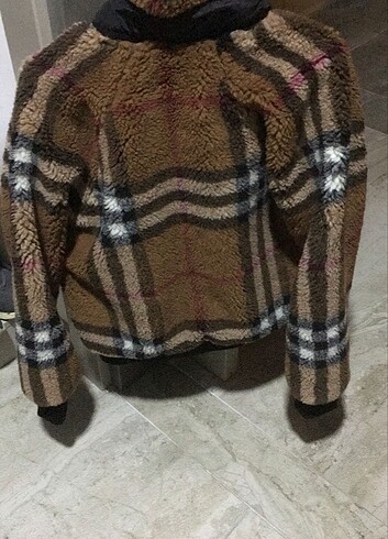 Burberry Burberry Check Fleece Jacket - kahve rengi 