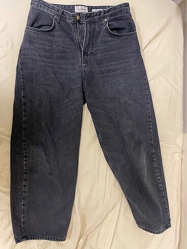 Pull and bear siyah skater pantolon