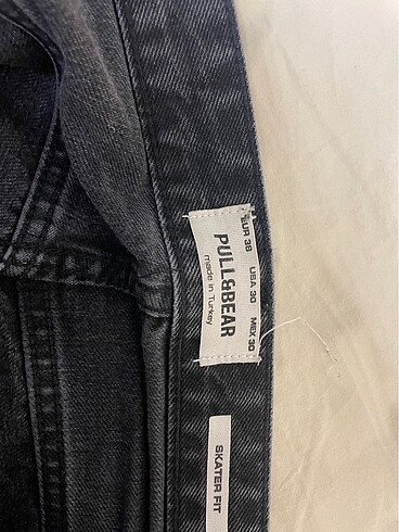 38 Beden Pull and bear siyah skater pantolon
